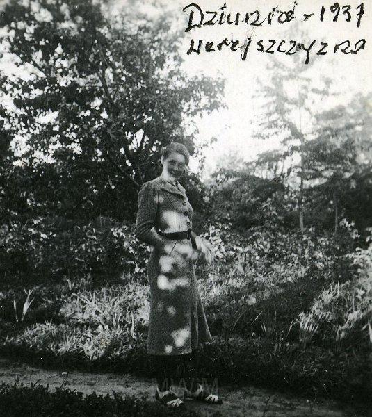 KKE 4966.jpg - Fot. Portret. Jadwiga Strumiłło, Werejszczyzna, 1937 r.